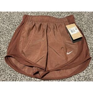 D30 Nike 10k Running Shorts Womens XS Cedar Brown Heather Athletic NWT